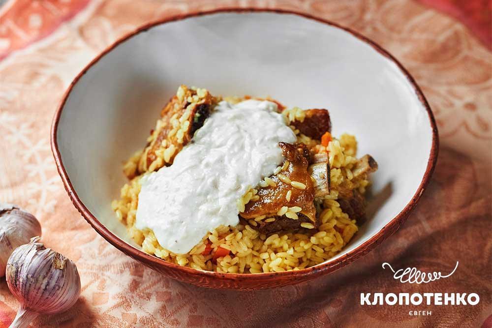 Питательный плов с бараниной