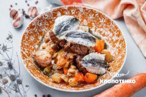 Sardine and veal stew