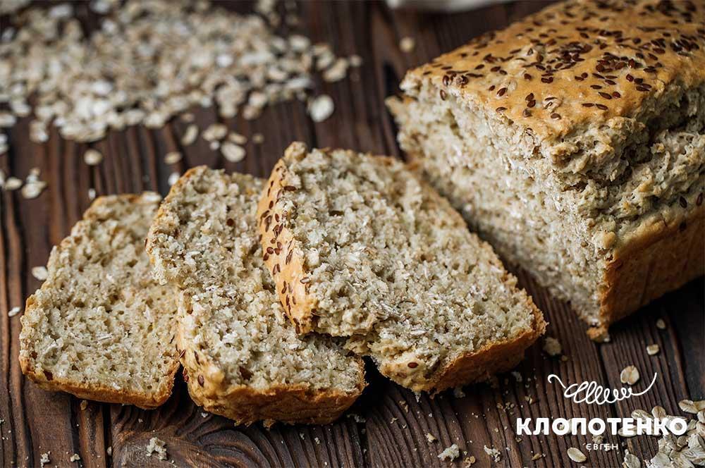Хлеб с овсяными хлопьями