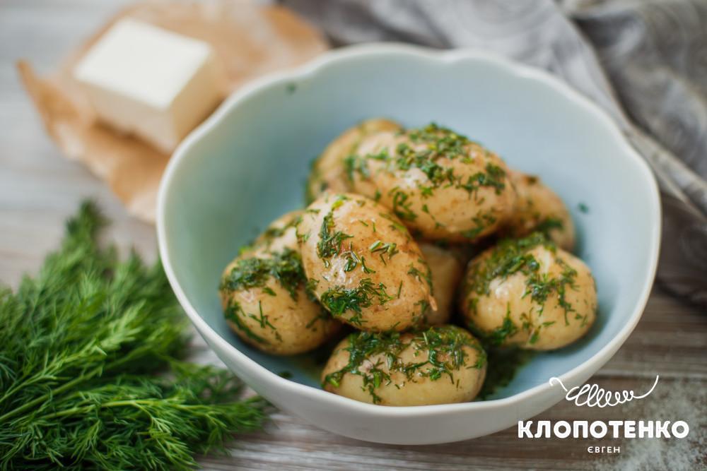 картопля з кропом