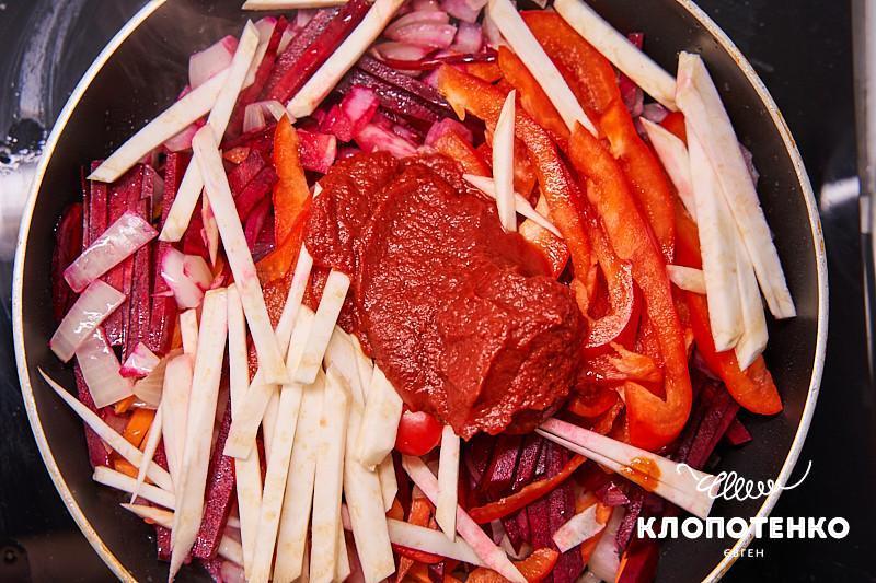 борщ с фрикадельками