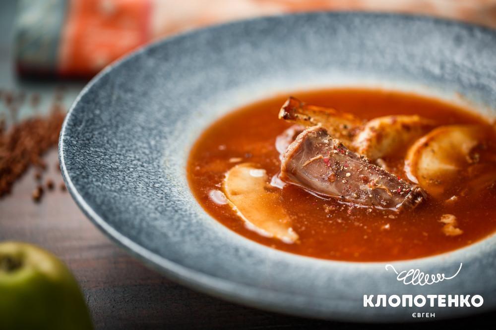 Duck neck soup