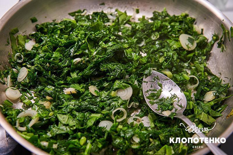 киш со шпинатом и сыром фета