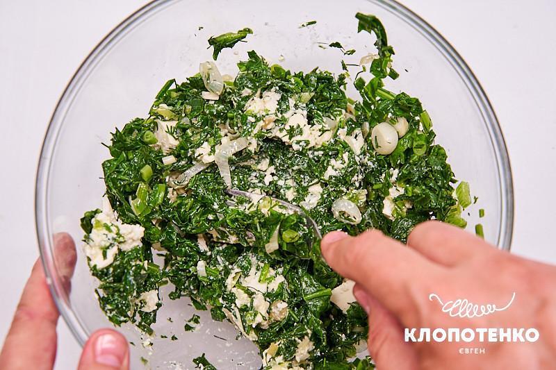 киш со шпинатом и сыром фета
