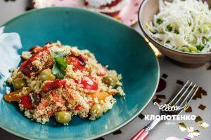 салат из кускуса и запеченного перца