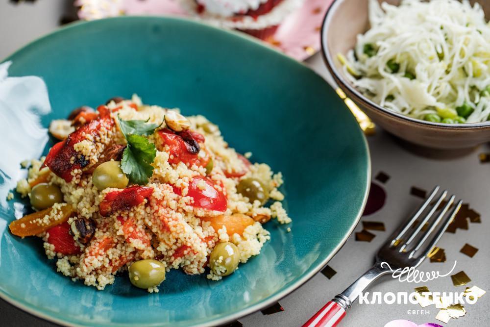салат из кускуса и запеченного перца