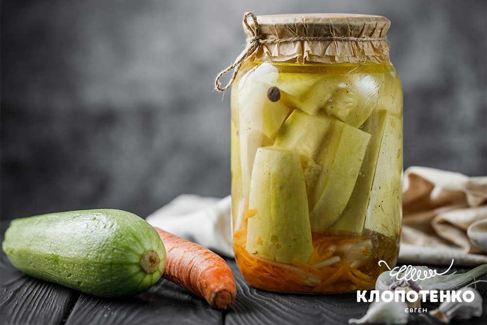 Кабачки з морквою на зиму