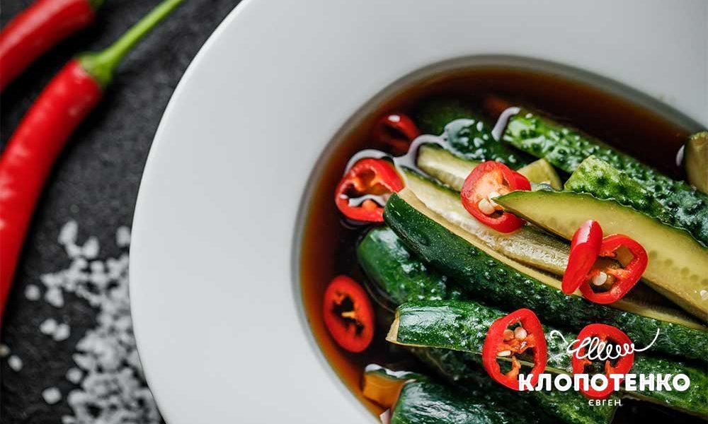 Острые маринованные огурцы