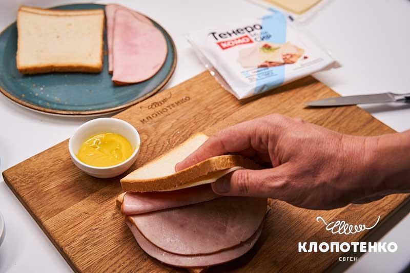 Накрийте хліб іншим шматочком