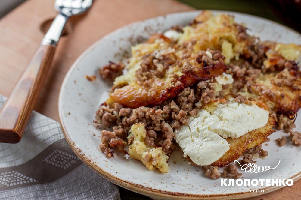 деруни з м'ясом