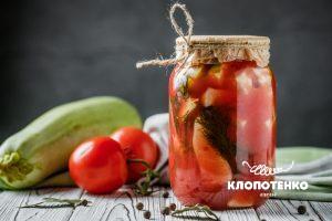 консервовані кабачки в томаті
