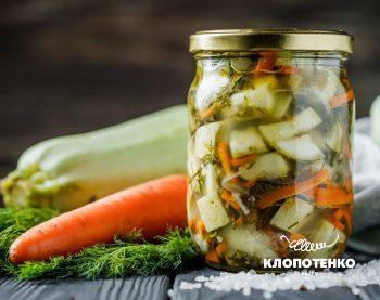 салат з кабачків на зиму