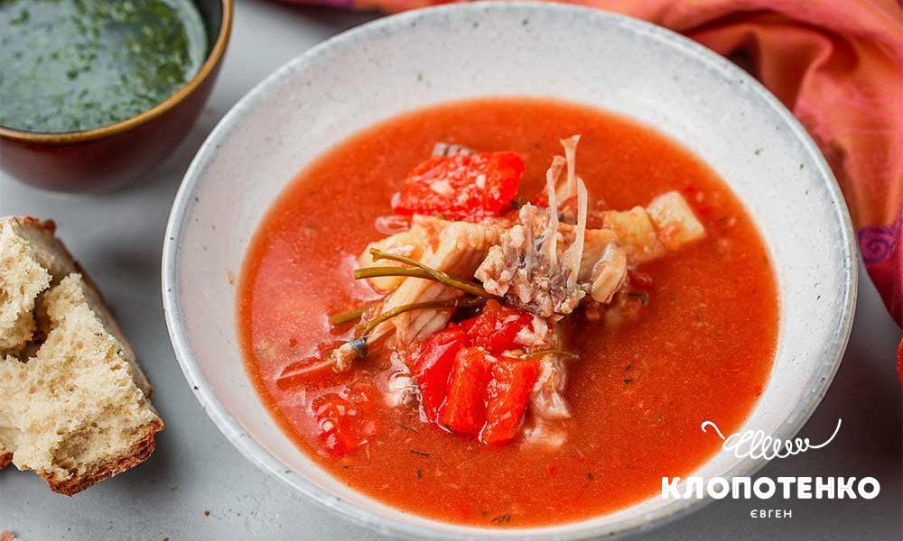 Vylkove fish soup with salamur