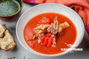 Vylkove fish soup with salamur