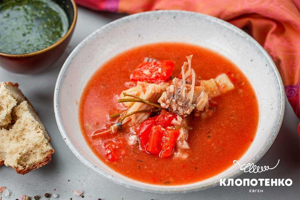 Vylkove fish soup with salamur