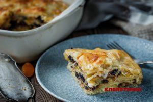 Солодка лазанья з сухофруктами