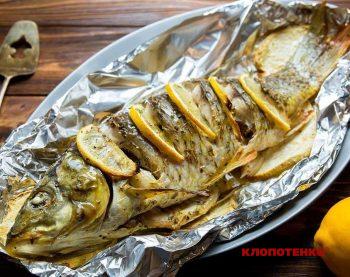 Короп запечений з лимоном та орегано