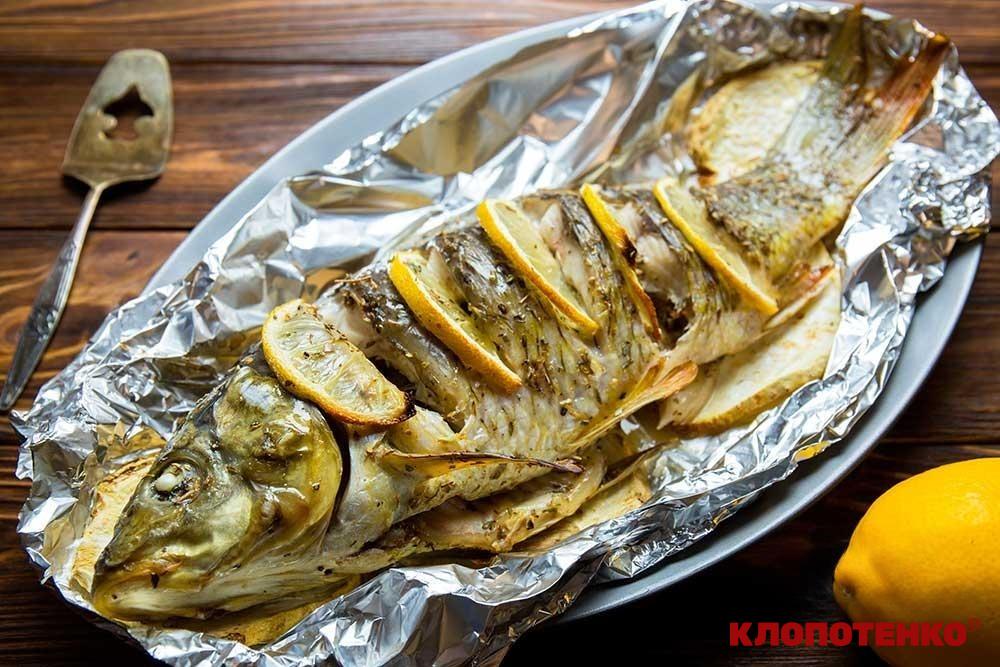 Короп запечений з лимоном та орегано