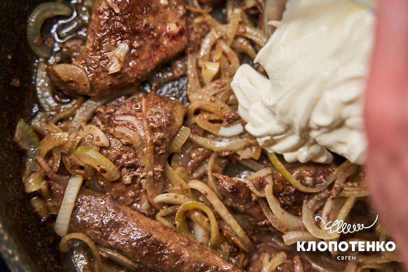 Печінка в сметані рецепт