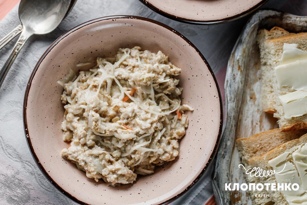 Вівсянка з квашеною капустою