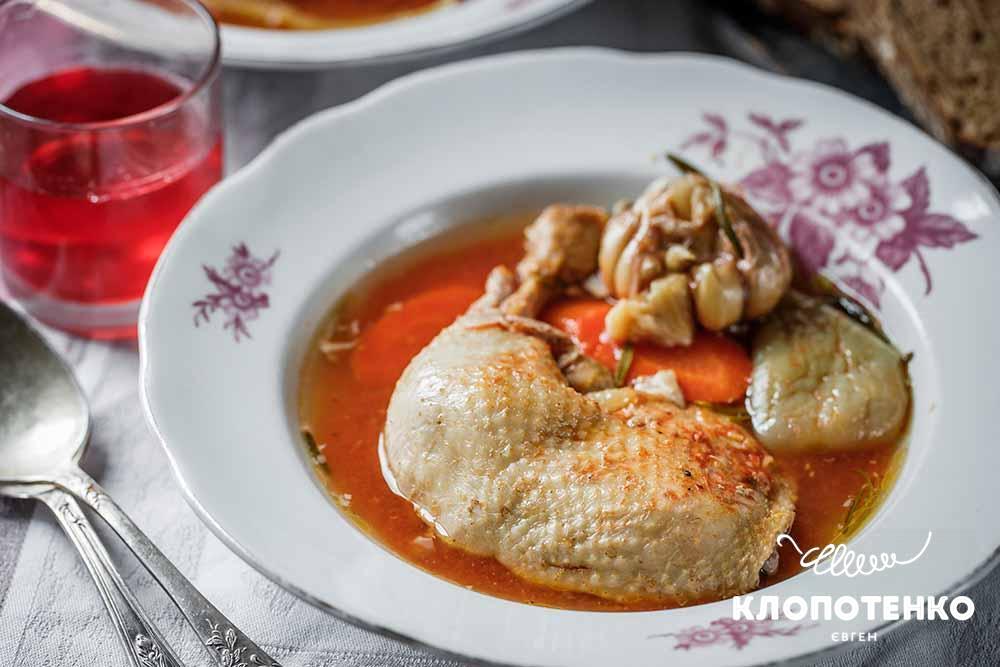 Тушена курка