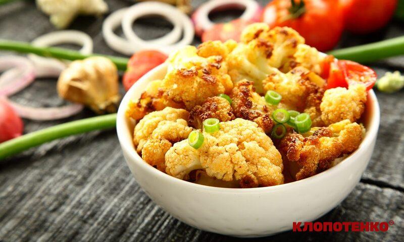 Смажена цвітна капуста без кляру
