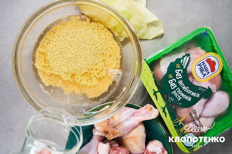 Голубці з курячих гомілок з пшоном