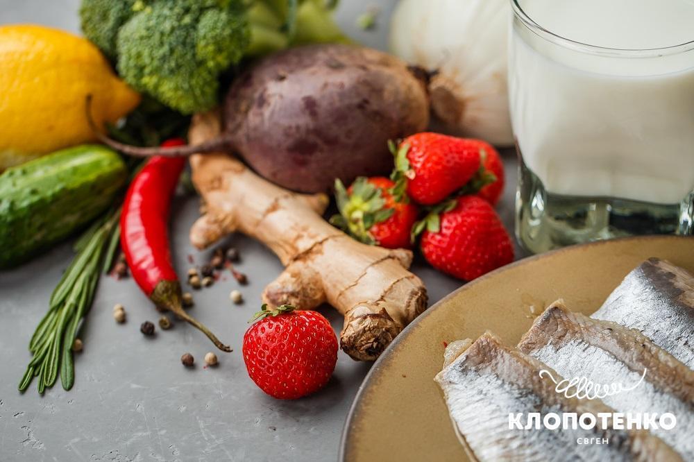 Овочі, фрукти та риба корисні для шкіри