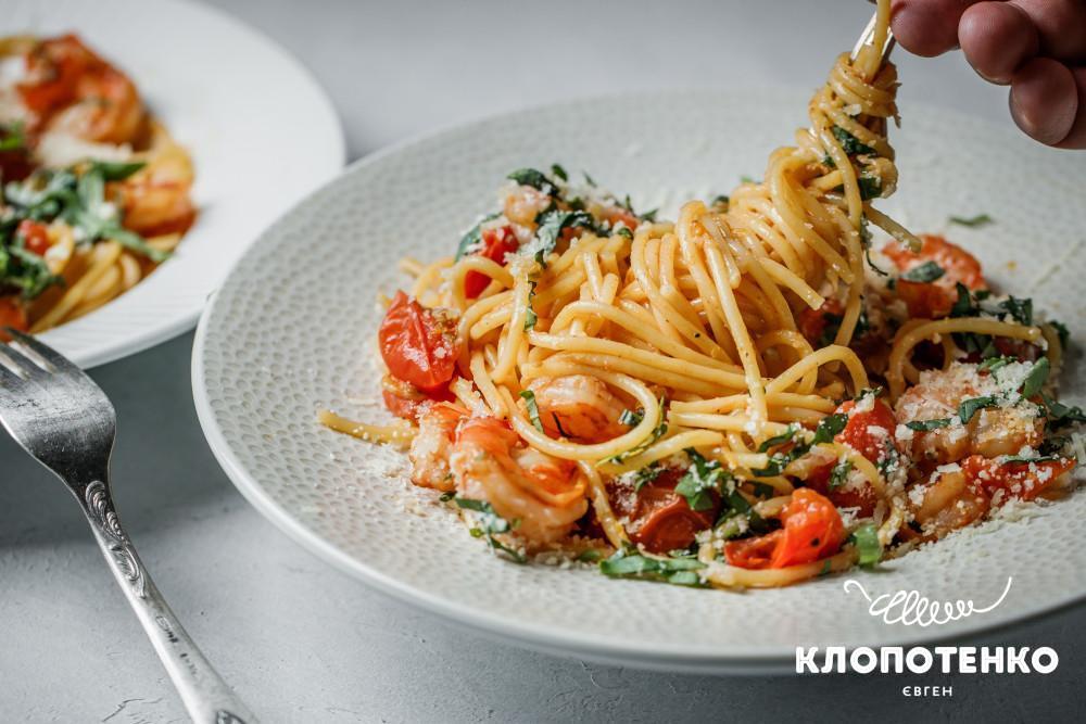 Паста з креветками