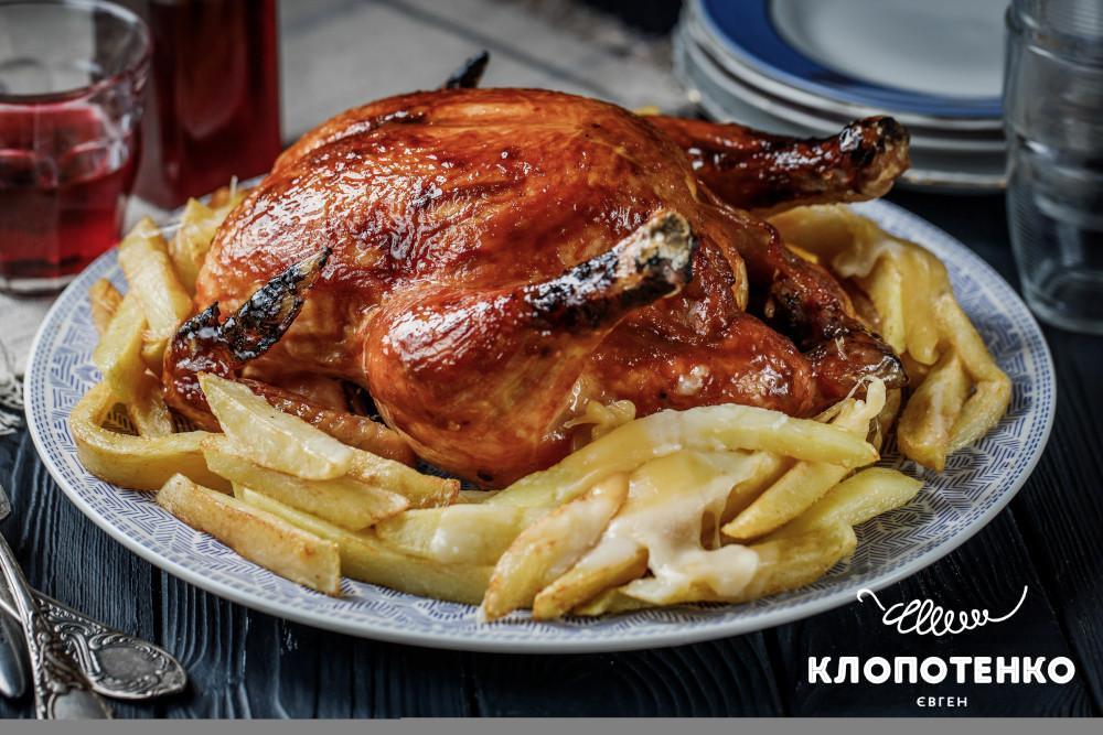 Запечена курка з путіном