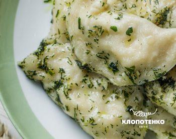 вареники з сиром та зеленню