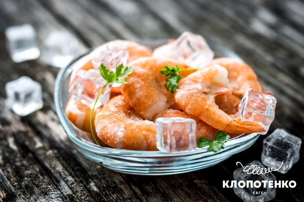 Як розморозити креветки