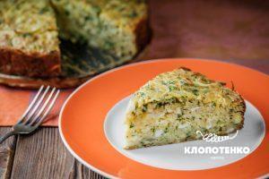 Заливний пиріг з капустою