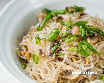 фунчоза з грибами