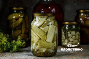 Кабачки з часником на зиму