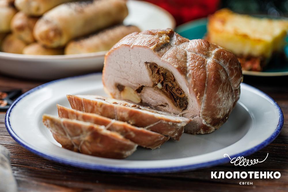 Шинка зі свинини з грибами