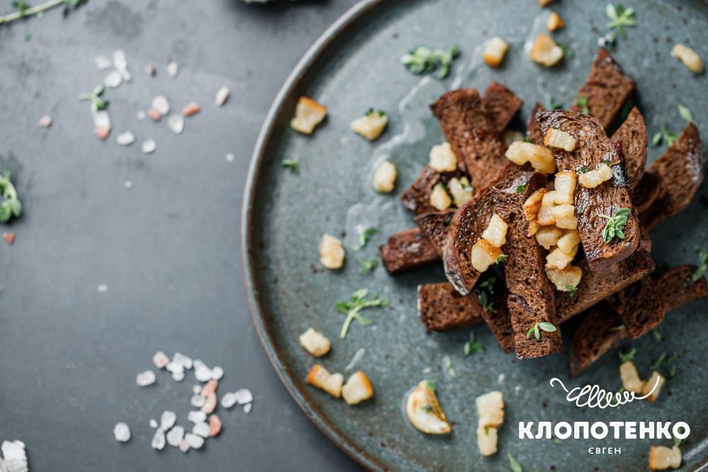 грінки з часником