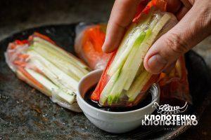 Спрінг роли з тофу і овочами