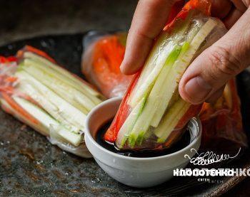 Спрінг роли з тофу і овочами