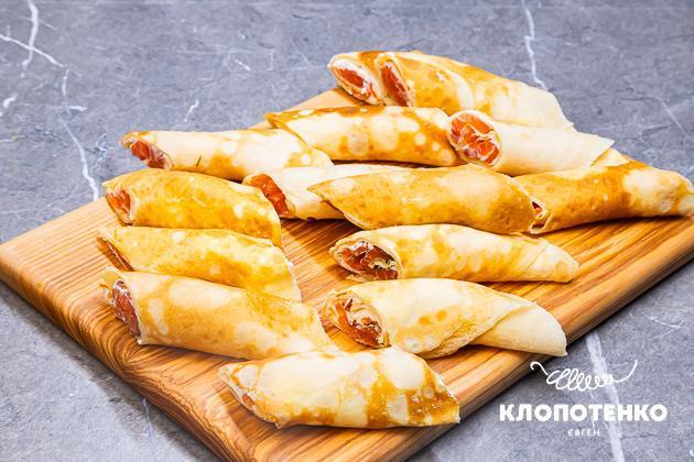 млинці з лососем