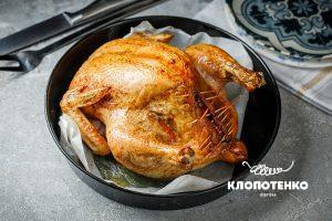 фарширована курка з гарбузом