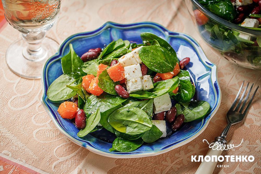 Салат з гарбузом і фетою