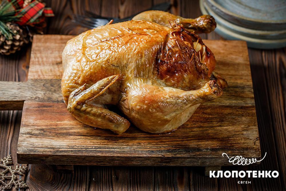 Запечена курка з айвою