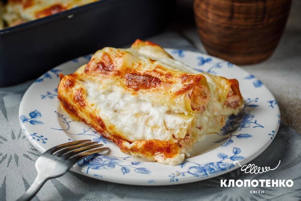 Рецепт канелоні з сиром і бешамелем