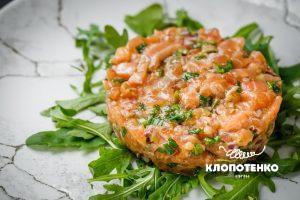 Рецепт тартару з лосося