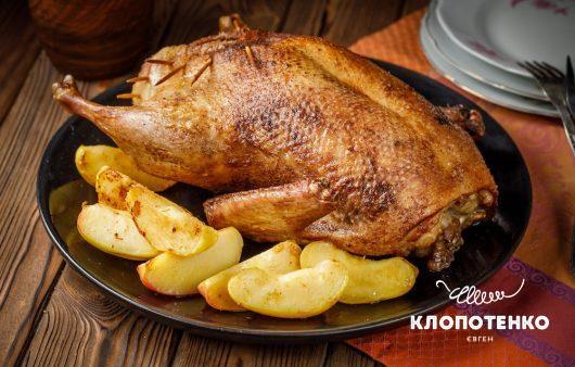 рецепт качки в духовці з яблуками