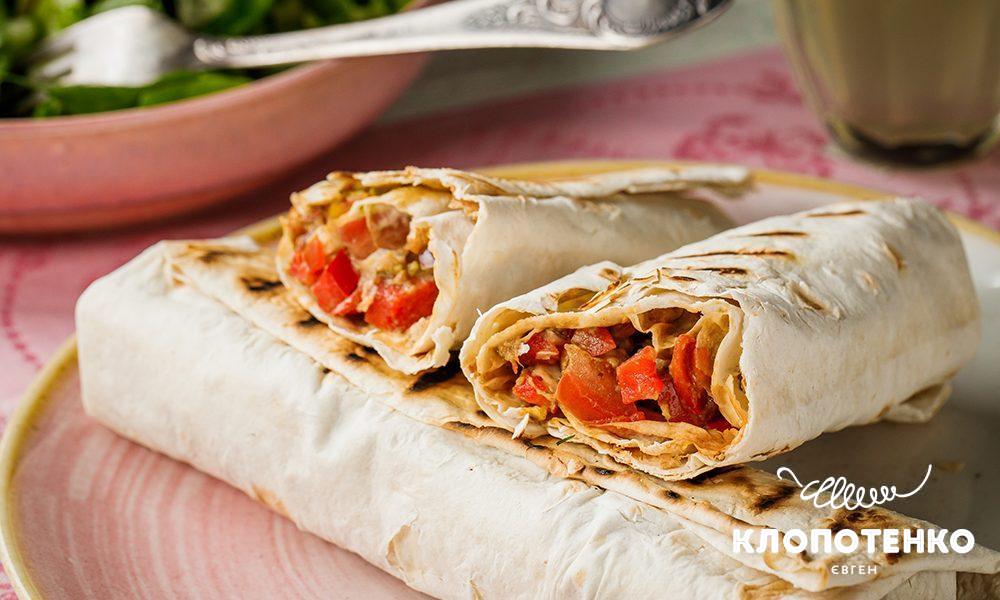 Лаваш з овочами