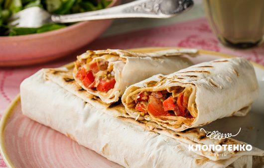 Лаваш з овочами