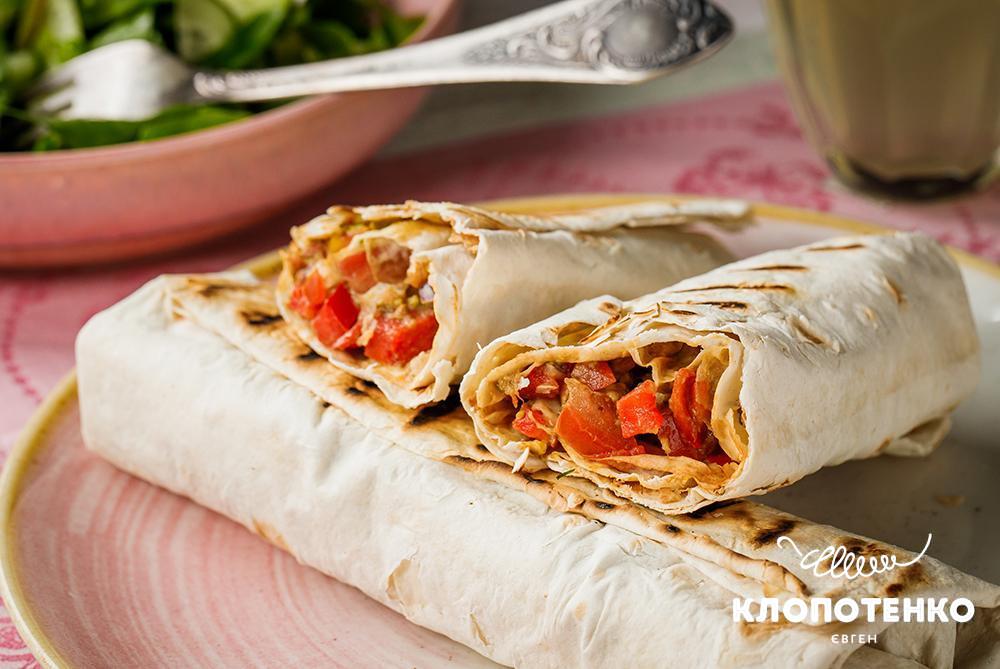 Лаваш з овочами