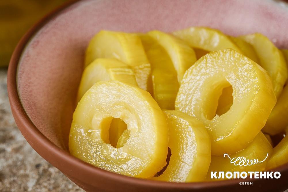 Кабачки як ананаси консервовані